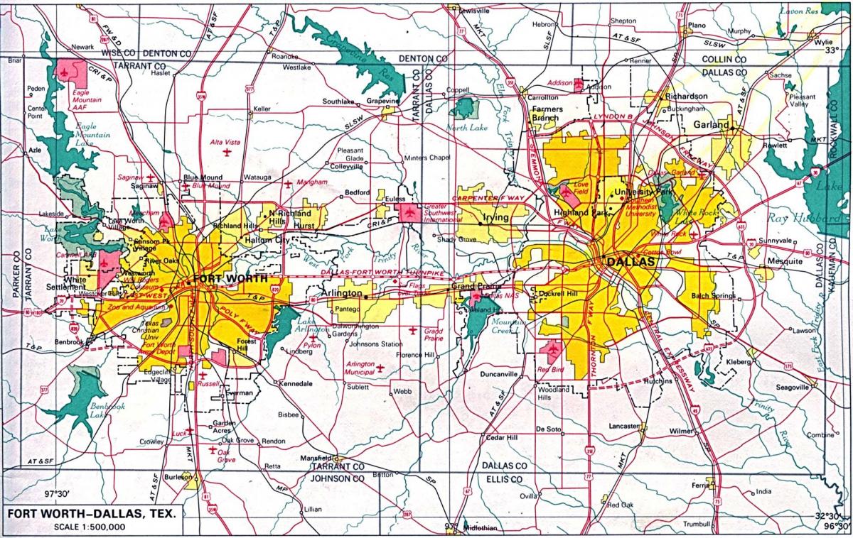 harta e veriut Dallas
