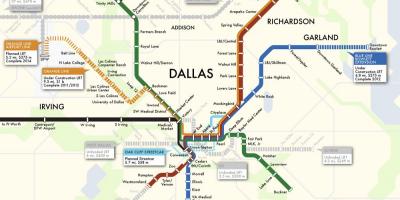 Harta e Dallas metro