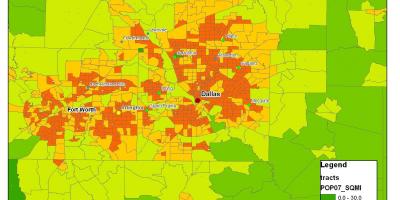 Harta e Dallas metroplex