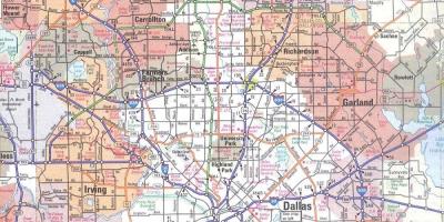 Harta e Dallas, Texas zonë
