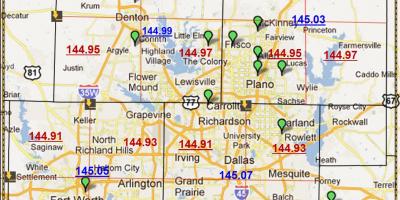 Dallas, Texas kodi zip hartë