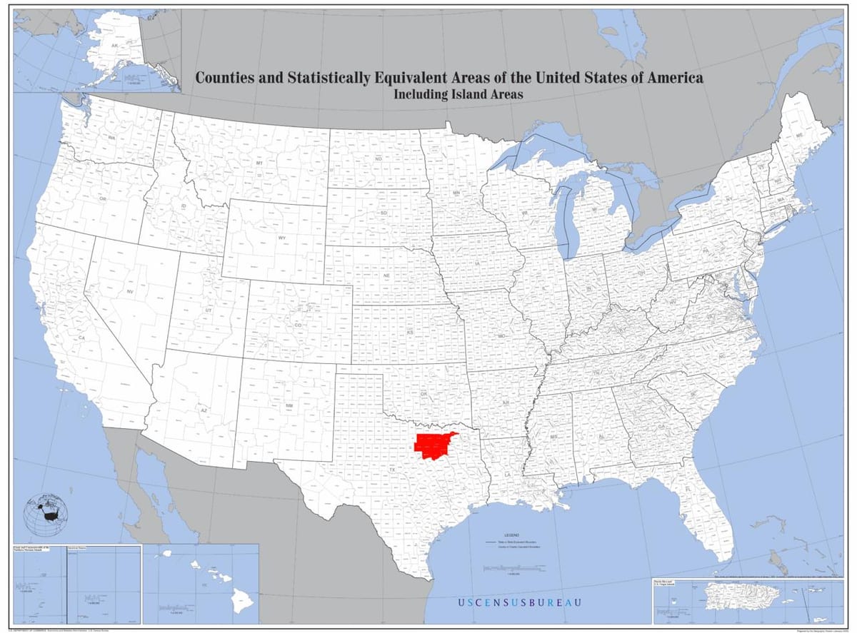 Dallas në hartën e shba