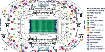 Harta AT&T në stadiumin e