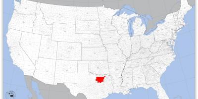 Dallas në hartën e shba